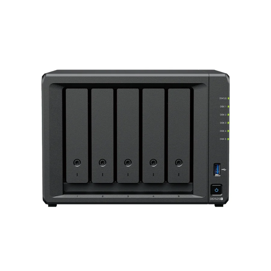 NAS Synology DS1525+ – 5 khay – mặt trước