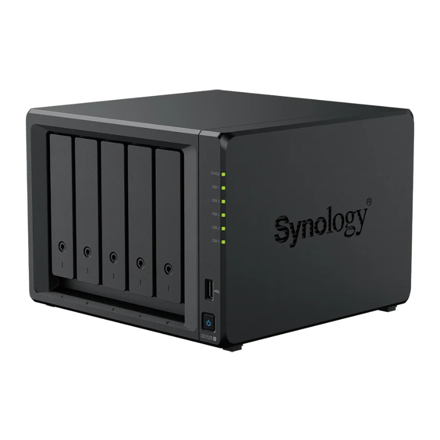 NAS Synology DS1525+ – 5 khay – góc nghiêng