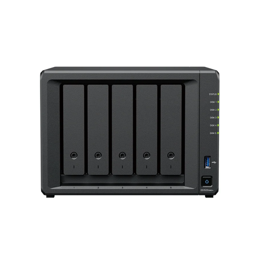 NAS Synology DS1525neo+ – 5 khay – mặt trước