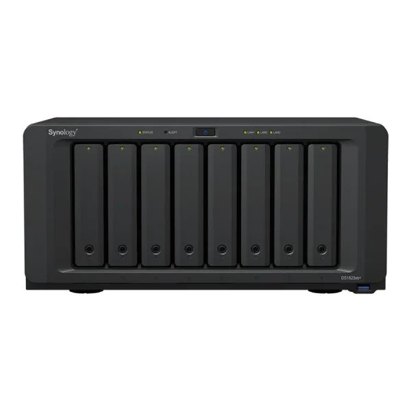 Synology DS1823xs+ mặt trước NAS Synology DS1823xs+ – 8 khay – mặt trước