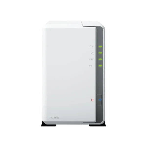 NAS Synology DS223j – 2 khay – mặt trước