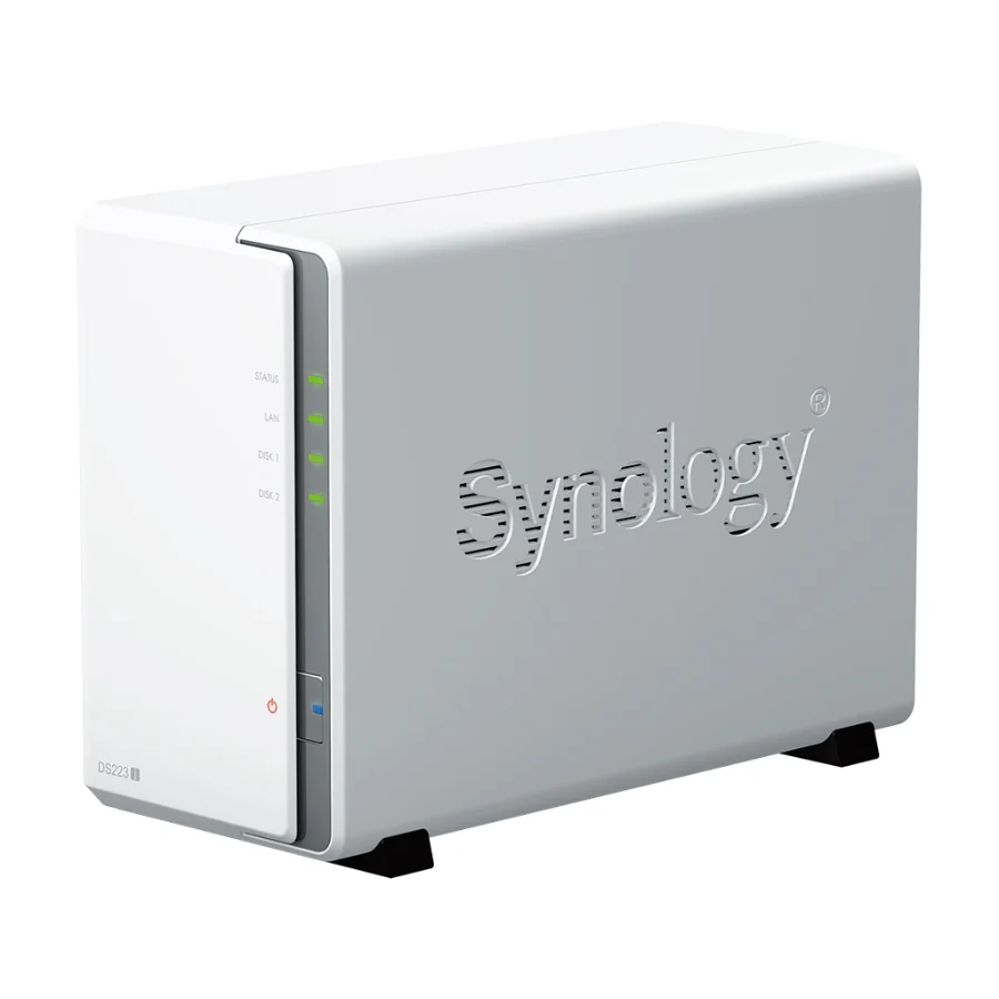 NAS Synology DS223j – 2 khay – góc nghiêng