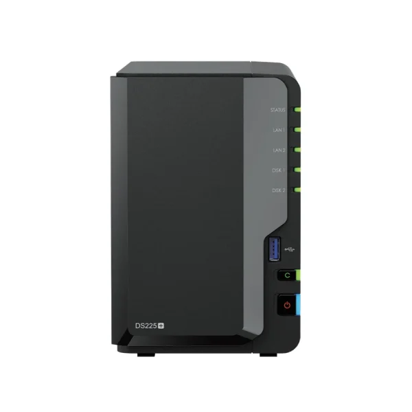 NAS Synology DS225+ – 2 khay – mặt trước