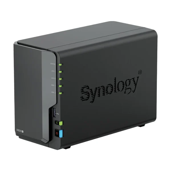 NAS Synology DS225+ – 2 khay – góc nghiêng