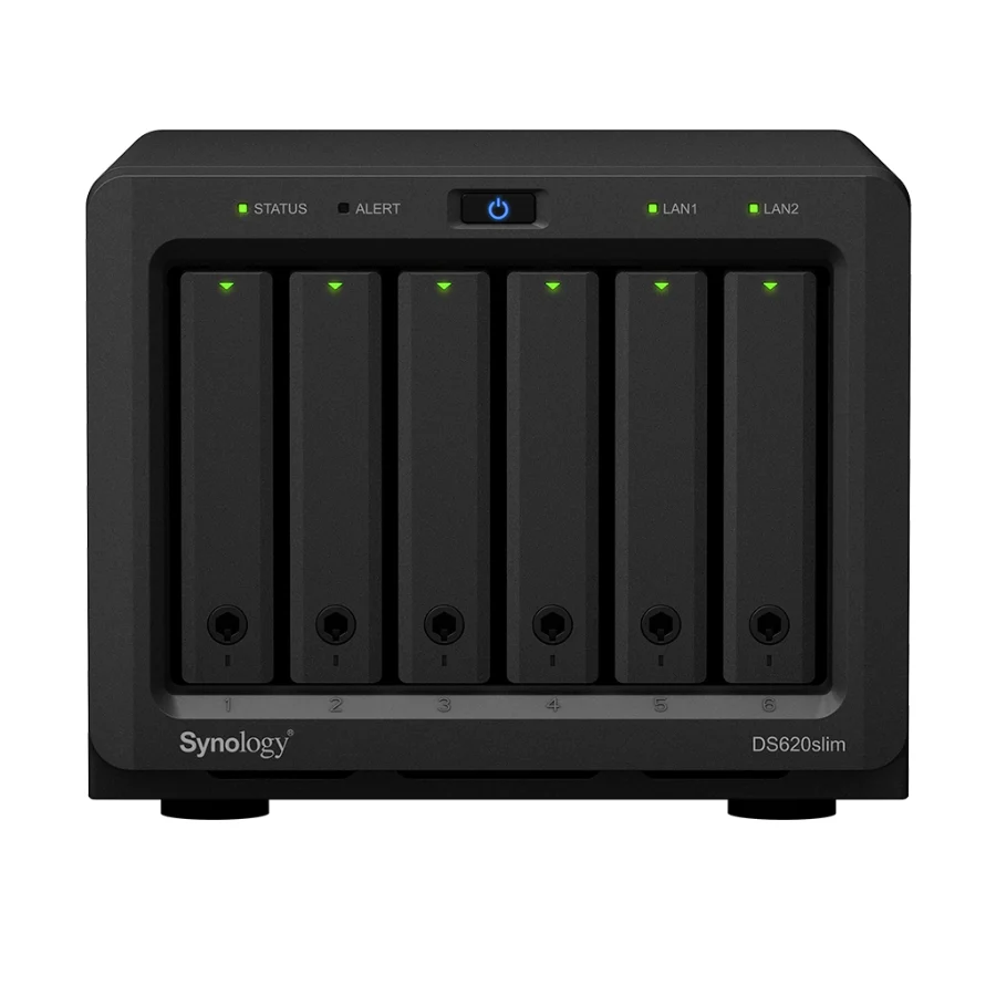 NAS Synology DS620slim – 6 khay – mặt trước