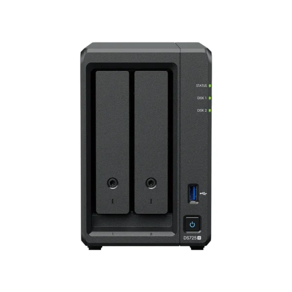 NAS Synology DS725+ – 2 khay – mặt trước