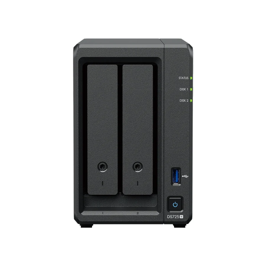 NAS Synology DS725+ – 2 khay – mặt trước