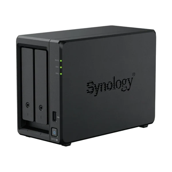 NAS Synology DS725+ – 2 khay – góc nghiêng