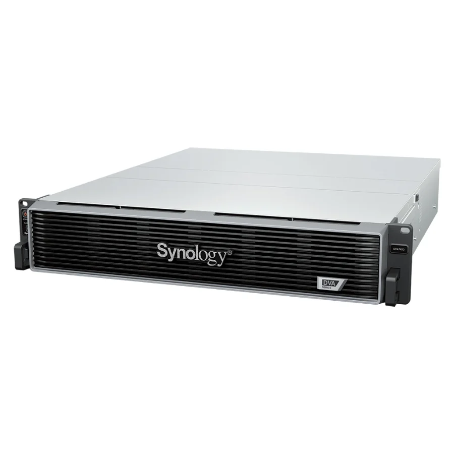 Đầu ghi hình AI Synology DVA7400 – 12 khay – góc nghiêng