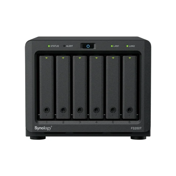 Synology FS200T mặt trước NAS Synology FS200T – 6 khay – mặt trước