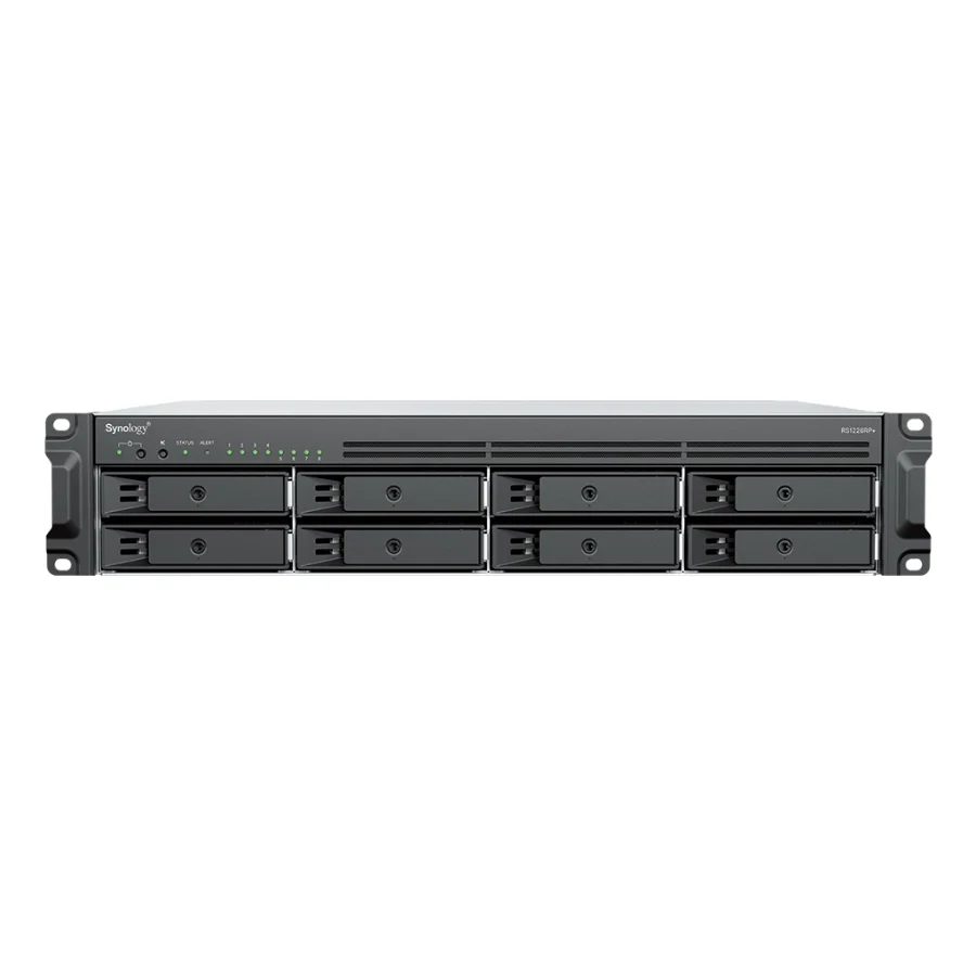 NAS Synology RS1226RP+ – 8 khay – mặt trước