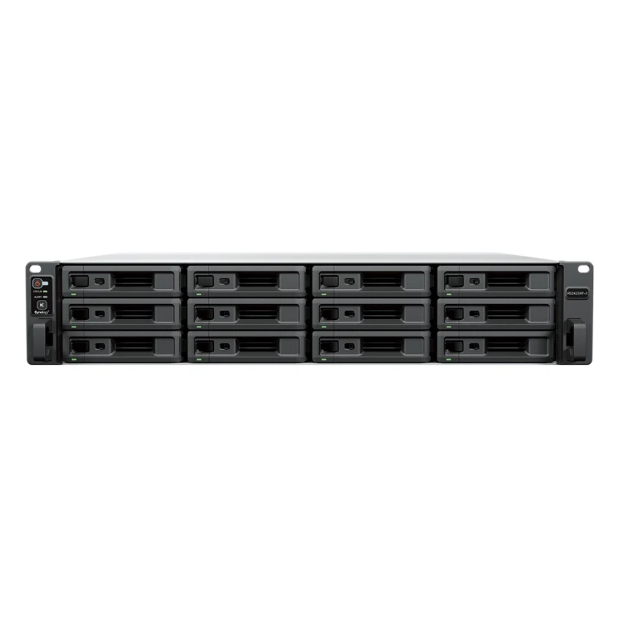 NAS Synology RS2423RP+II – 12 khay – mặt trước