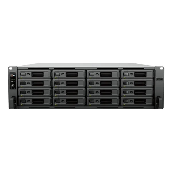 Synology RS2825RP+ mặt trước NAS Synology RS2825RP+ – 16 khay – mặt trước