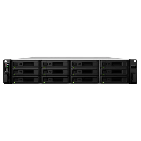 Synology RS3618xs mặt trước NAS Synology RS3618xs – 12 khay – mặt trước