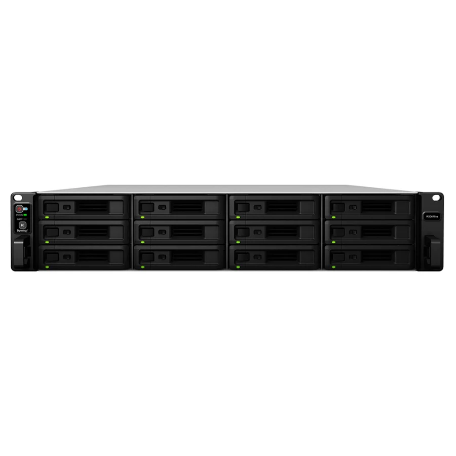 NAS Synology RS3618xs – 12 khay – mặt trước