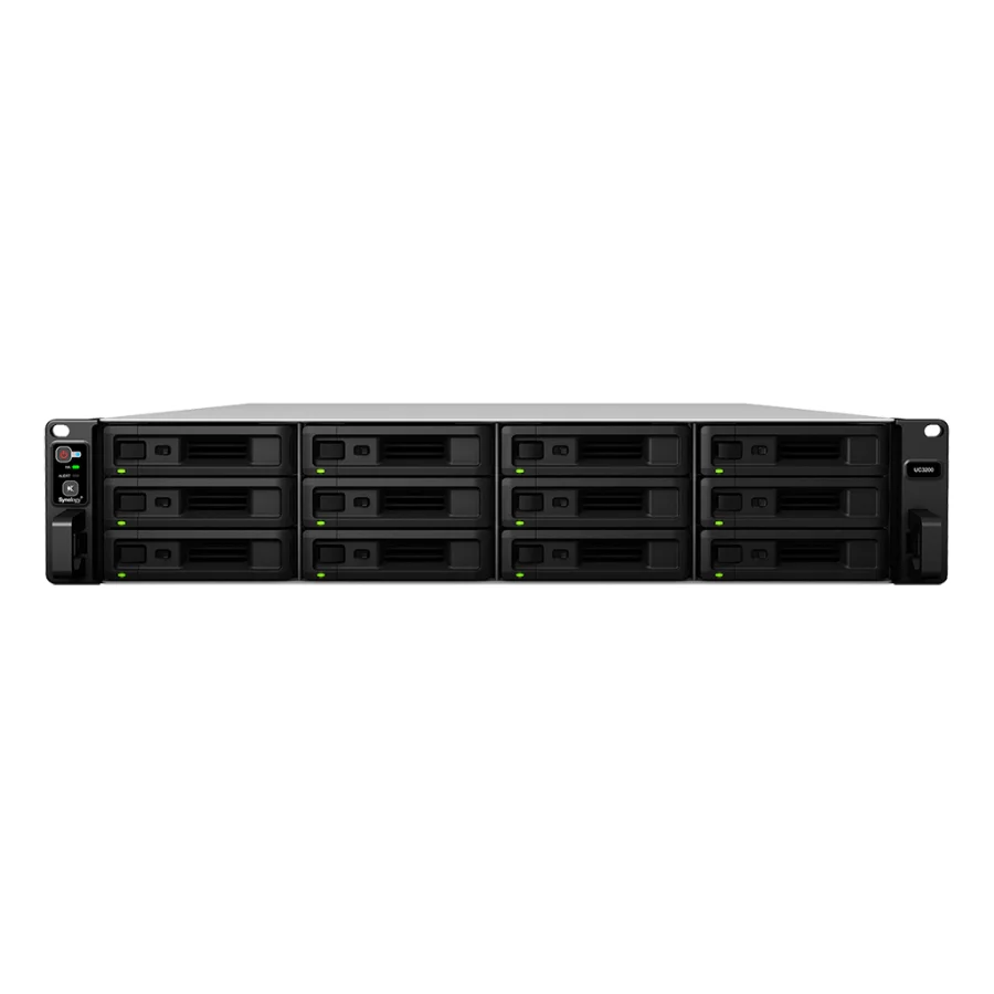 Hệ thống lưu trữ Synology UC3200 – 12 khay – mặt trước