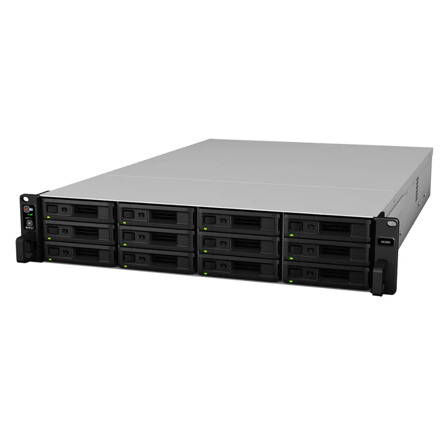 Hệ thống lưu trữ Synology UC3200 – 12 khay – góc nghiêng