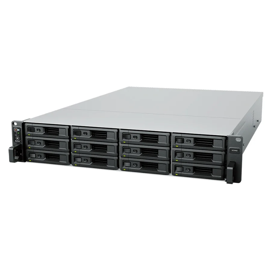 Hệ thống lưu trữ Synology UC3400 – 12 khay – góc nghiêng